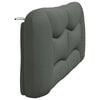 vidaXL Headboard Cushion Dark Gray Fabric (100% polyester) Large