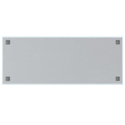 vidaXL Wall-mounted Magnetic Board White 39.4"x15.7" Tempered Glass
