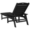 vidaXL Sun Lounger 2 pcs Black 76.97 x 20.87 x 38.78 in Polyethylene