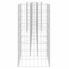 vidaXL Gabion Planter Silver Steel wire 102.4 in x 15.7 in x 31.5 in
