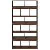 vidaXL Bookcase Brown oak Engineered wood 39.4 x 13.0 x 73.8 in Bookcase