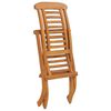 vidaXL Garden Chair Teak Fine sanded teak hardwood Standard Collapsible