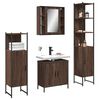 vidaXL Bathroom Cabinet Set Brown oak