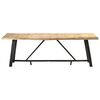 vidaXL Dining Table 94.5"x39.4"x29.9" Rough Mango Wood