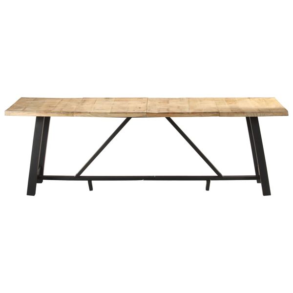 vidaXL Dining Table 94.5"x39.4"x29.9" Rough Mango Wood