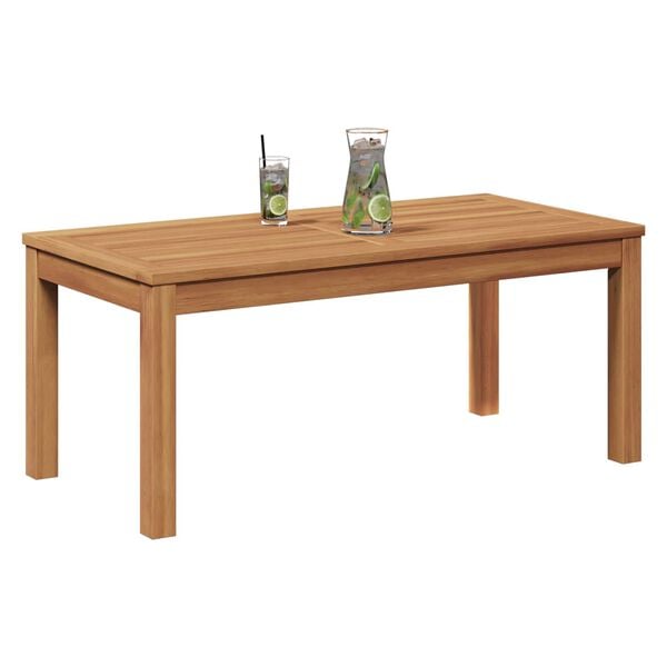 vidaXL Garden Table Natural 95 x 45 x 40 cm Solid teak wood