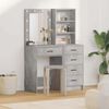 vidaXL Dressing Table 2 pcs Gray 50 x 41 x 135 cm Engineered wood