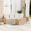 vidaXL Garden Sofa Set Beige