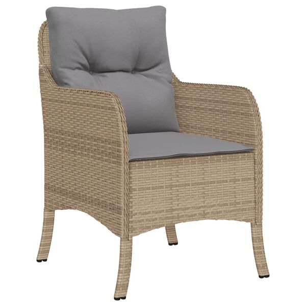 vidaXL Garden Chair Set of 2 Mix Beige