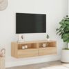 vidaXL TV Wall Cabinet Sonoma Oak Engineered Wood Medium TV Wall Cabinet