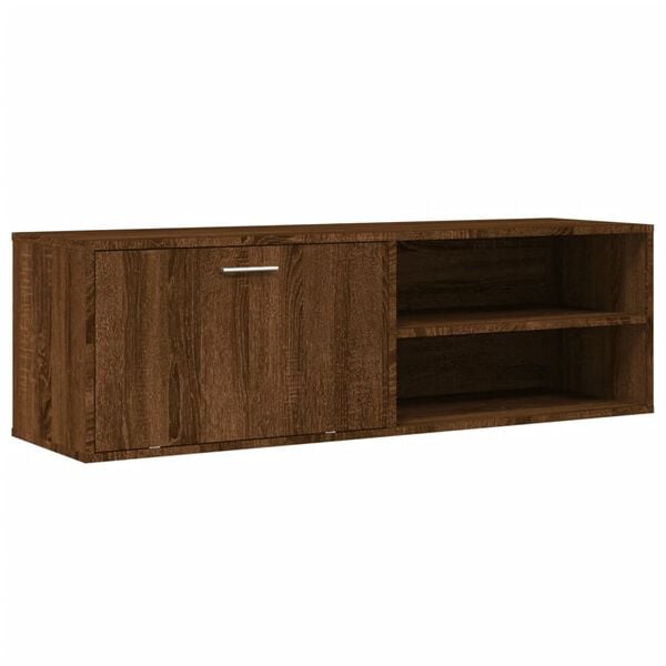 vidaXL TV Cabinet Brown Oak Engineered wood Medium TV Cabinet