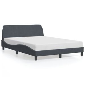 vidaXL Bed Frame Dark Grey