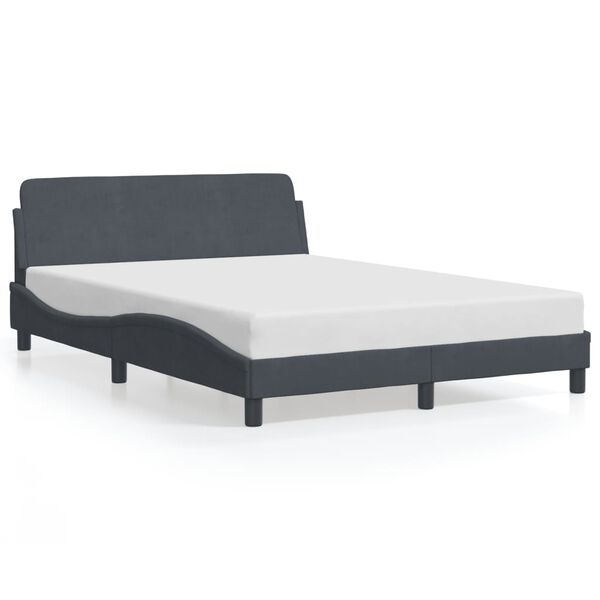 vidaXL Bed Frame Dark Grey