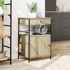 vidaXL Kitchen Trolley Sonoma Oak 22"x16.9"x35.2" Engineered Wood