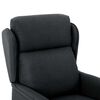 vidaXL Recliner Chair Dark Gray Fabric