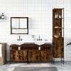 vidaXL Bathroom Furniture Set Smoked oak
