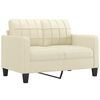 vidaXL Sofa Set Cream 75% polyvinylchloride, 20% polyester, 5% cotton