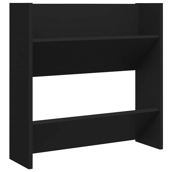 vidaXL Wall Shoe Cabinet Black 23.6"x7.1"x23.6" Engineered Wood