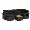 vidaXL Garden Sofa Set Black