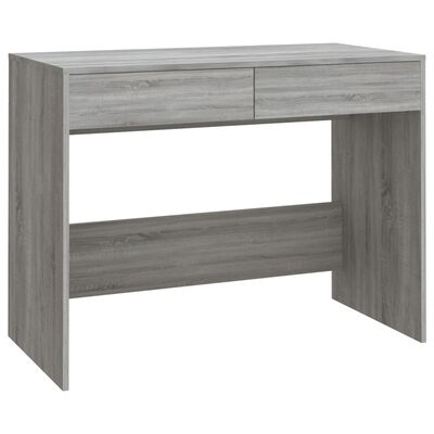vidaXL Desk Gray Sonoma 39.8"x19.7"x30.1" Engineered Wood