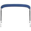 vidaXL 4 Bow Bimini Top Navy Blue 95.7"x(90.6"-96.1")x53.9"