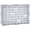vidaXL Multi-drawer Organizer with 64 Drawers 20.5"x6.3"x14.8"
