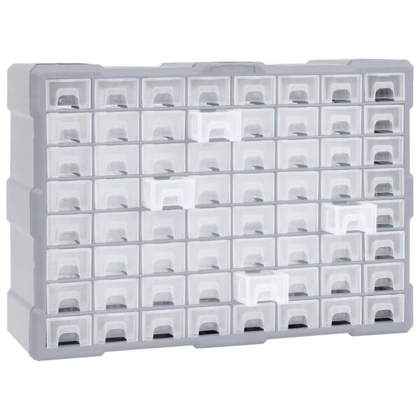 vidaXL Multi-drawer Organizer with 64 Drawers 20.5"x6.3"x14.8"