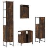 vidaXL Bathroom Furniture Set Smoked Oak