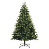 vidaXL Artificial Hinged Christmas Tree 300 LEDs & Ball Set 82.7"