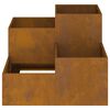 vidaXL Garden Planter Rusty 100 x 100 x 60 cm Weathering steel