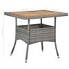 vidaXL Dining Set Grey and brown