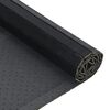 vidaXL Rug Black Bamboo, Polypropylene 39.4 x 196.9 in Non-slip Rug