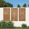 vidaXL Garden Wall Decoration Rusty Corten steel 41.3 x 21.7 in