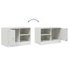 vidaXL TV Cabinet White Cold-rolled steel 26.4x15.4x17.3 in TV Cabinet