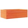 vidaXL Garden Planter Wax Brown Solid Pine Wood 27.6 x 15.7 x 9.1 in