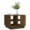 vidaXL Coffee Table Smoked Oak Engineered Wood Medium Coffee Table