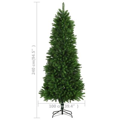 vidaXL Artificial Pre-lit Christmas Tree 94.5" Green