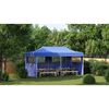 vidaXL Gazebo Blue Polyester, Steel 10 x 20 ft Collapsible Gazebo