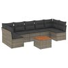 vidaXL Garden Sofa Set Grey