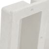 vidaXL Shower Niche with 2 Compartments Matt White 16.1"x20.1"x3.9"