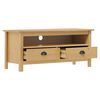vidaXL TV Cabinet Honey Brown Solid Pine Wood Medium TV Cabinet