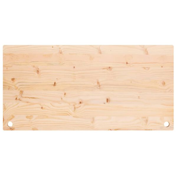 vidaXL Desk Top 39.4x19.7x1.0" Solid Wood Pine