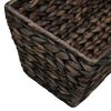 vidaXL Garden Planter Set of 2 Brown Water hyacinth, steel