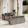 vidaXL Garden Sofa Set Grey, Dark Grey