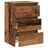 vidaXL Bedside Cabinet Old wood Engineered wood Small Bedside Cabinet