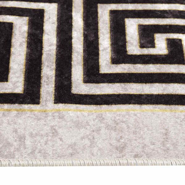 vidaXL Rug Light Beige Polyester with PVC backing Large Area Rug
