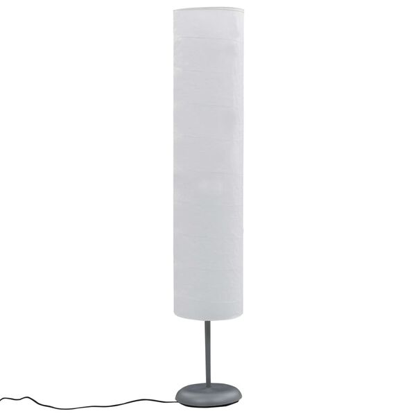 vidaXL Floor Lamp White Rice paper 47.6 in tall Light Weight