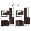 vidaXL Bathroom Furniture Set Brown oak
