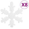 vidaXL Christmas Bauble Set Set of 111 White Polystyrene (PS)