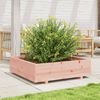 vidaXL Garden Planter Natural Wood Solid Douglas Fir Wood 35.4 x 35.4 in